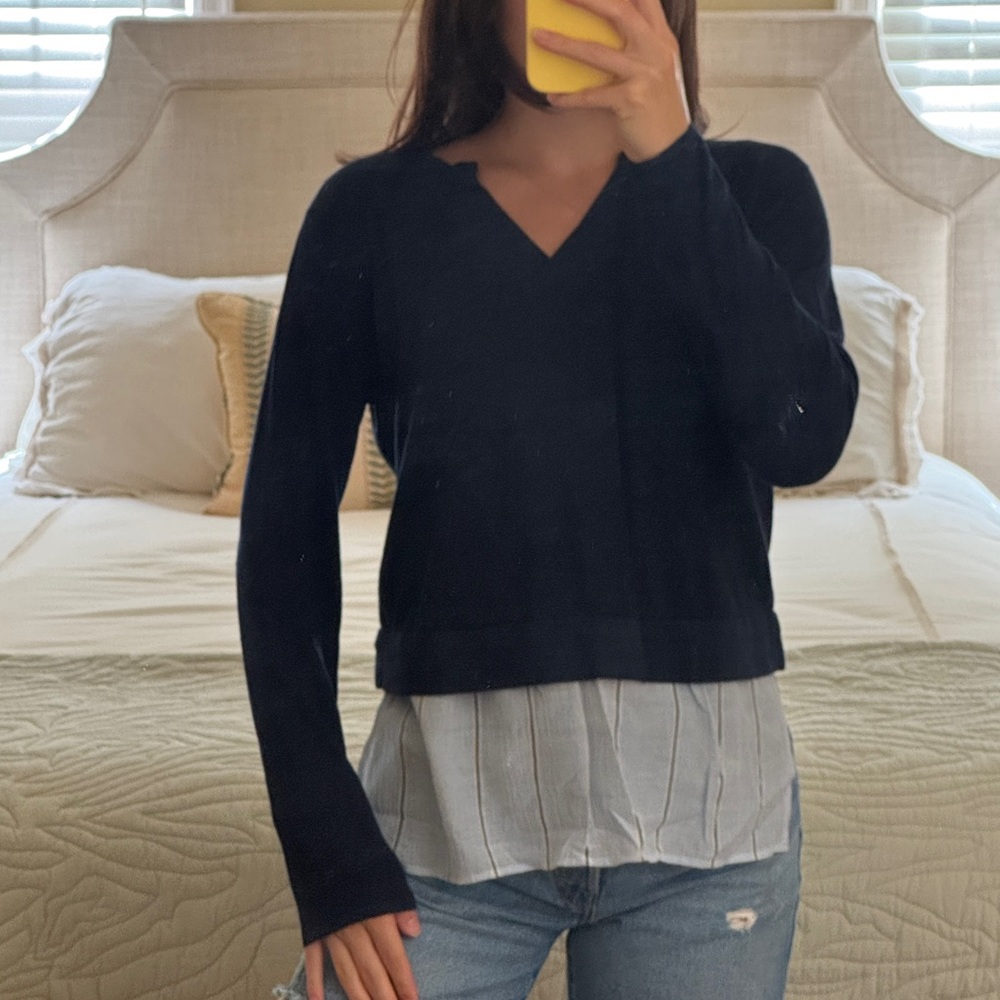 Club Monaco navy blue sweater